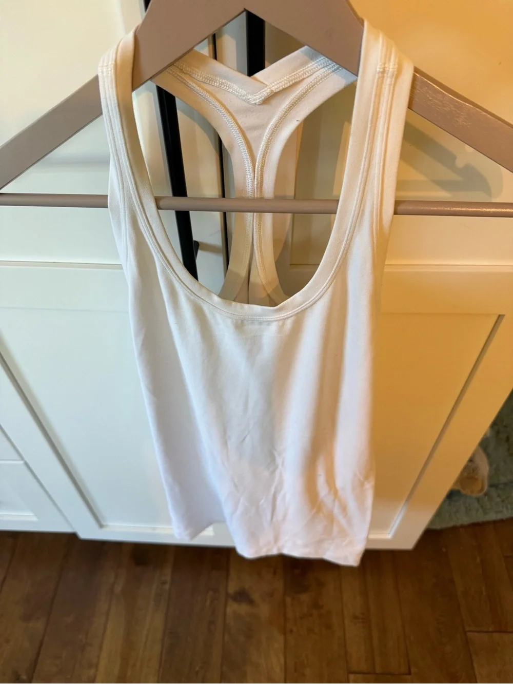 lululemon athletica White Racerback Workout Tank